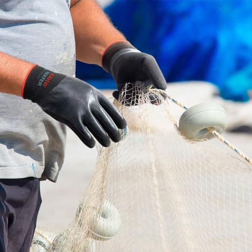 KAYGO Waterproof Rubber Coated Work Gloves - XL