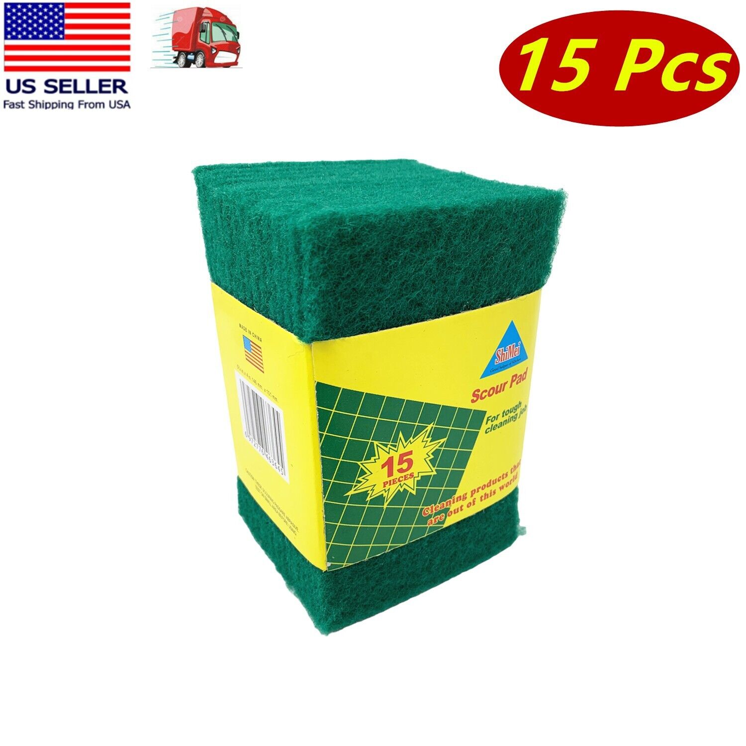 15 Heavy Duty Scouring Pads for Quail Care