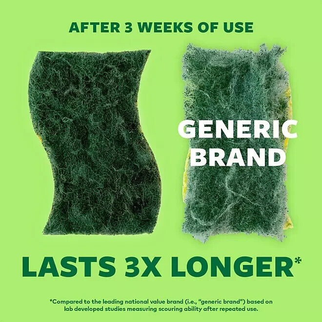 Heavy Duty Scotch-Brite Scrub Sponges (24 Pack)