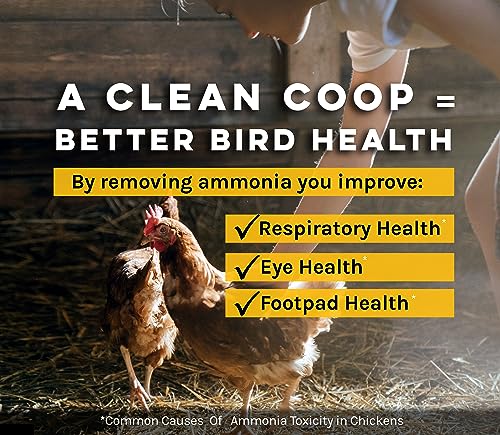 MICROBE-LIFT Chicken Coop Cleaner and Odor Eliminator, Use on All Surfaces and Supplies, Turns Chicken Poop Into Fertilizer, Ammonia Reducer, Highly Concentrated and Safe Formula, 32 Ounces