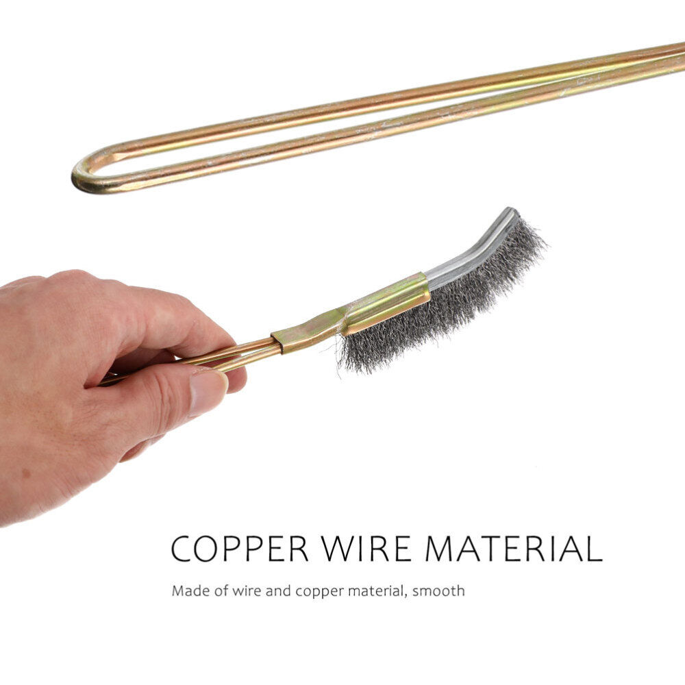 Golden Copper Handle Wire Brush for Birdcages