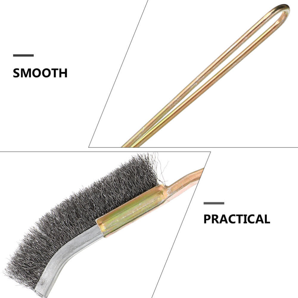 Golden Copper Handle Wire Brush for Birdcages