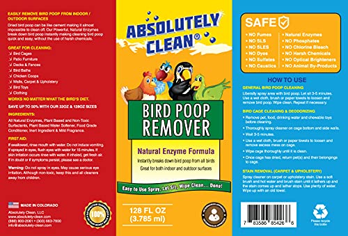 Effortless Quail Poop Remover Spray - Indoor/Outdoor