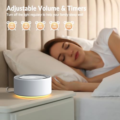 High-Fidelity White Noise Machine with Night Lights