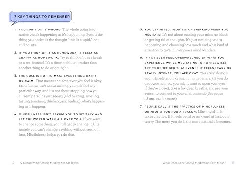 Quick Mindfulness Meditations for Teens