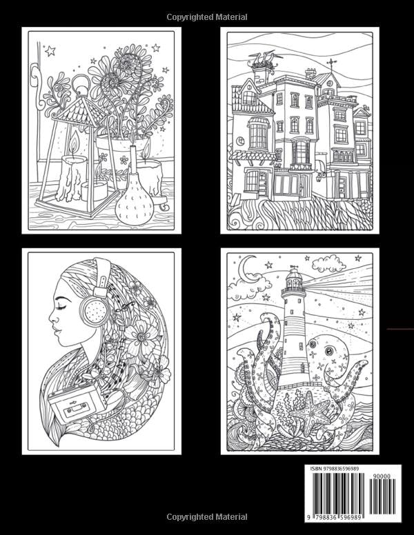 Mindfulness Coloring Book for Stress Relief