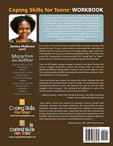 Teens Coping Skills Workbook: Manage Stress & Emotions