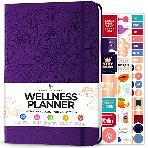 Legend Wellness Planner & Food Journal - A5 Size