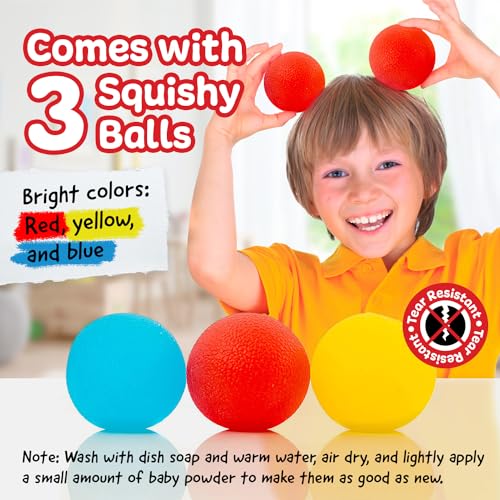 Original Monkey Noodle Squishy Stress Balls - 3 Pack