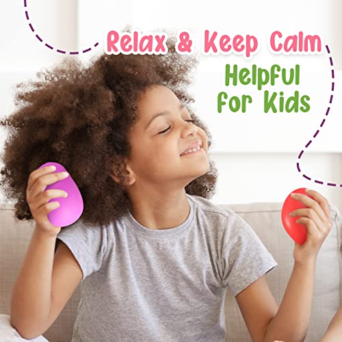 ZaxiDeel 8-Pack Sensory Stress Relief Fidget Balls