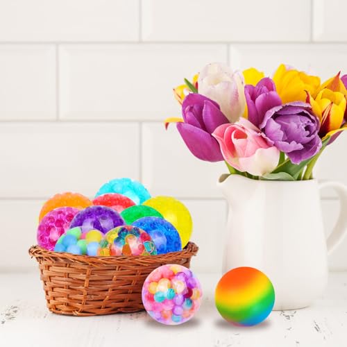 Stress Relief Squishy Ball Set - 12 Pack