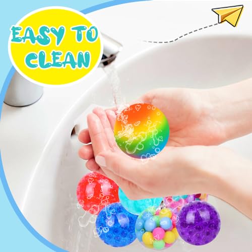 Stress Relief Squishy Ball Set - 12 Pack