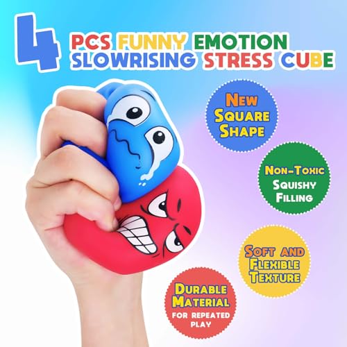 4-Pack Stress Balls for Anxiety Relief & Relaxation