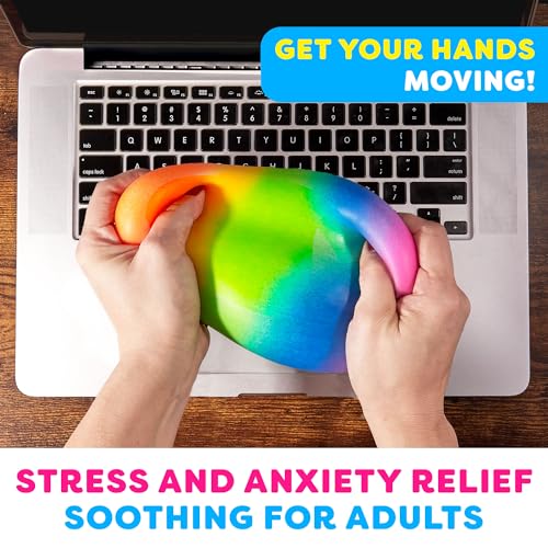 Rainbow Giant Stress Balls for Relaxation and Fun