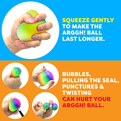 Rainbow Giant Stress Balls for Relaxation and Fun