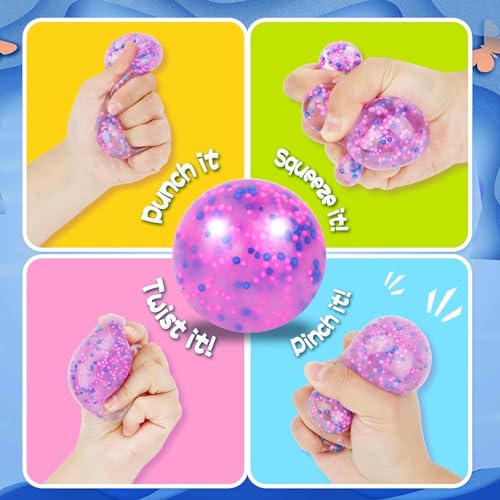 WISYME 5-Pack Colorful Stress Relief Squishy Balls
