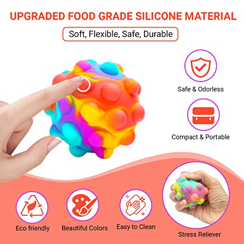 Multicolor Fidget Sensory Bubble Ball Toy