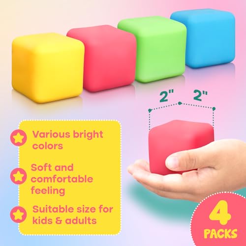 Stress Relief Fidget Cube and Squeeze Balls Set