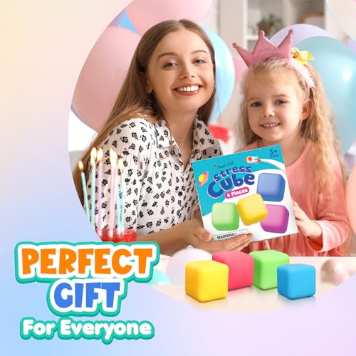 Stress Relief Fidget Cube and Squeeze Balls Set