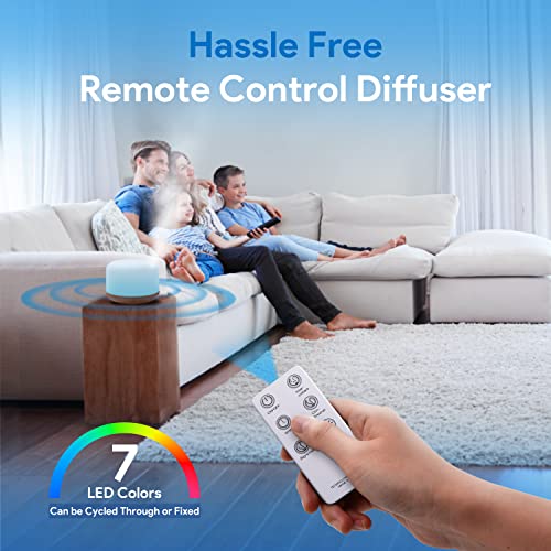 ASAKUKI 500ml Essential Oil Diffuser with Remote