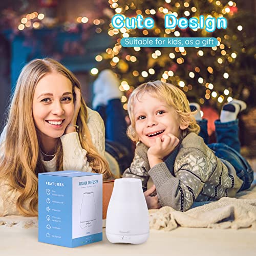 Colorful 100ml Essential Oil Diffuser with Mist Mode