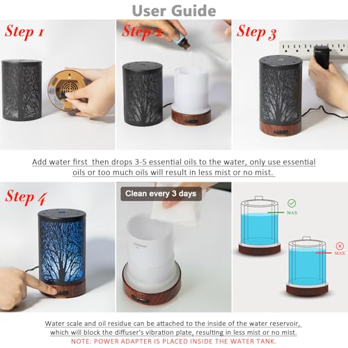 Essential Oil Diffuser with LED Color Changing