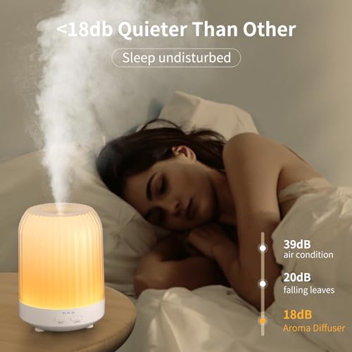 Quiet Aromatherapy Essential Oil Diffuser with LED Colors