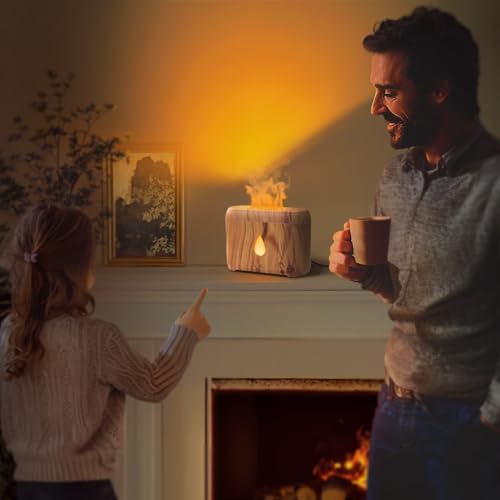 Essential Oil Flame Diffuser with Auto-Off Feature