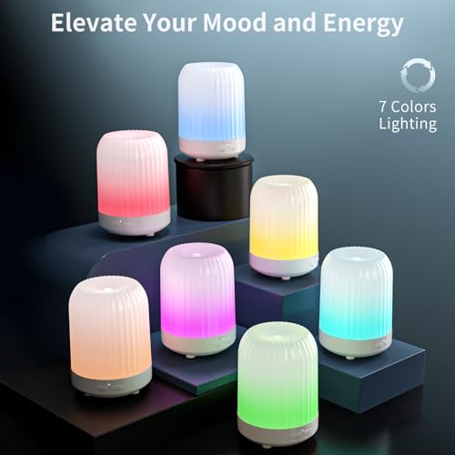 Quiet Aromatherapy Essential Oil Diffuser with LED Colors