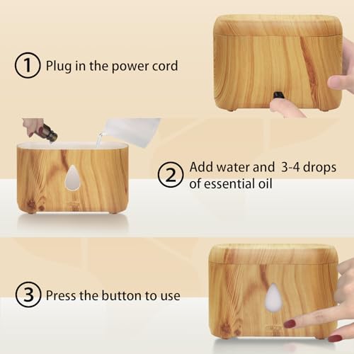 Essential Oil Flame Diffuser with Auto-Off Feature