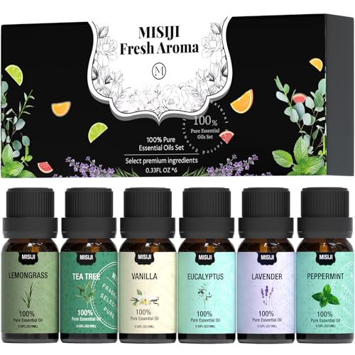 Essential Oils Set - Top 6 Aromatherapy Scents