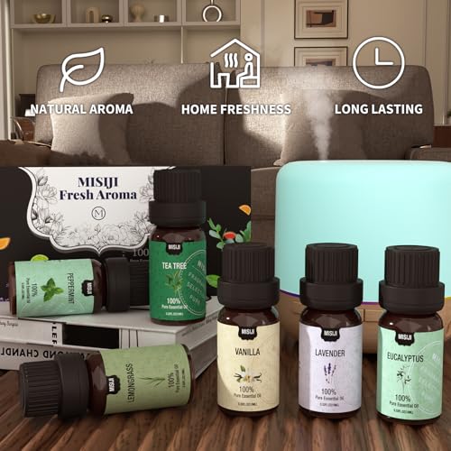 Essential Oils Set - Top 6 Aromatherapy Scents