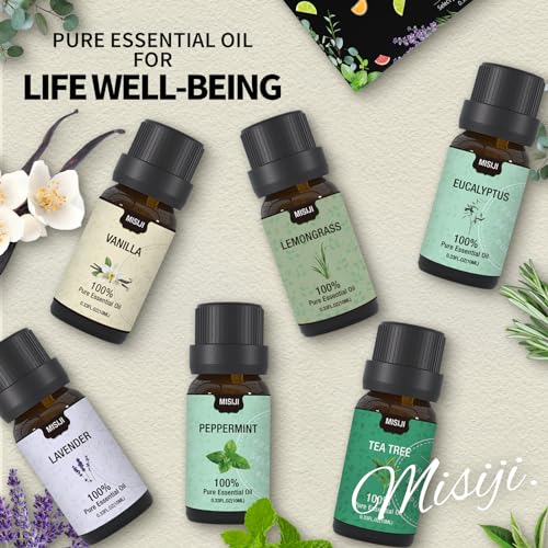 Essential Oils Set - Top 6 Aromatherapy Scents