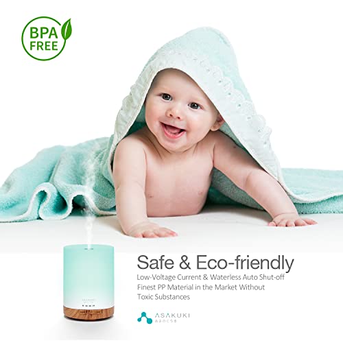ASAKUKI 300ML Essential Oil Diffuser & Humidifier
