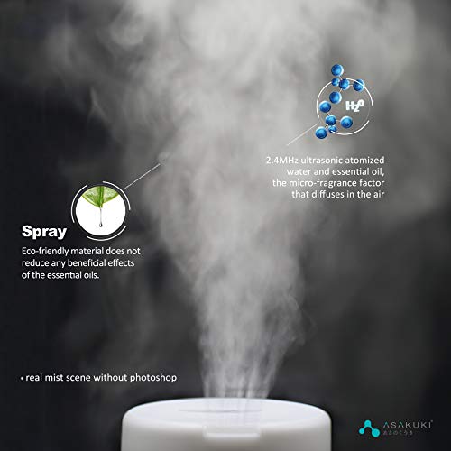 ASAKUKI 300ML Essential Oil Diffuser & Humidifier