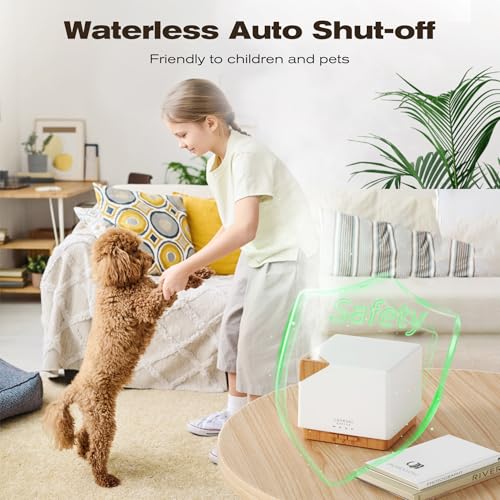 ASAKUKI 700ml Ultrasonic Essential Oil Diffuser