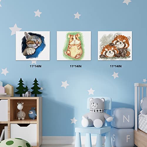 11x14 Inch Blank Canvas Panels - 46 Pack
