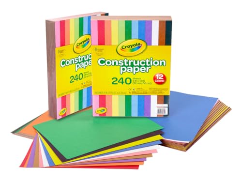 Colored Construction Paper Set for Kids' Crafts