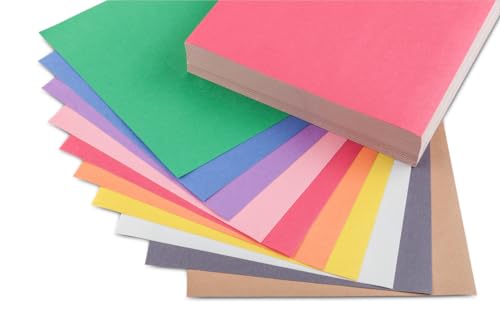 Colored Construction Paper Set for Kids' Crafts