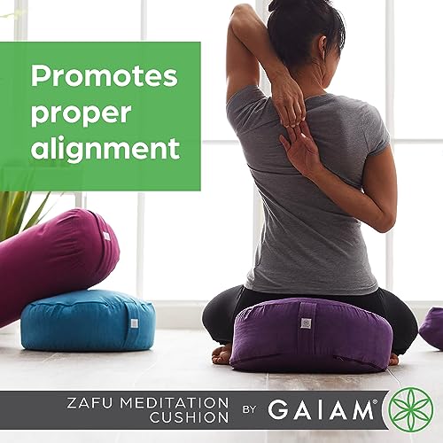 Ergonomic Buckwheat Zafu Meditation Cushion - Black