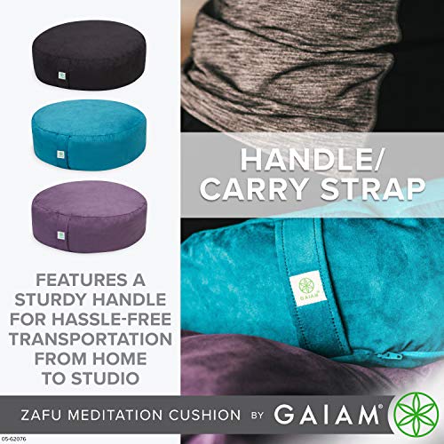 Ergonomic Buckwheat Zafu Meditation Cushion - Black