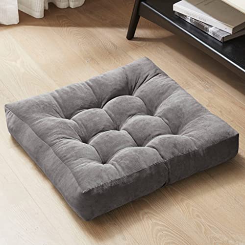 Comfort Meditation Floor Pillow - Gray 22x22 Inch