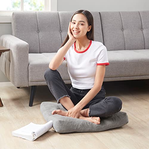 Comfort Meditation Floor Pillow - Gray 22x22 Inch