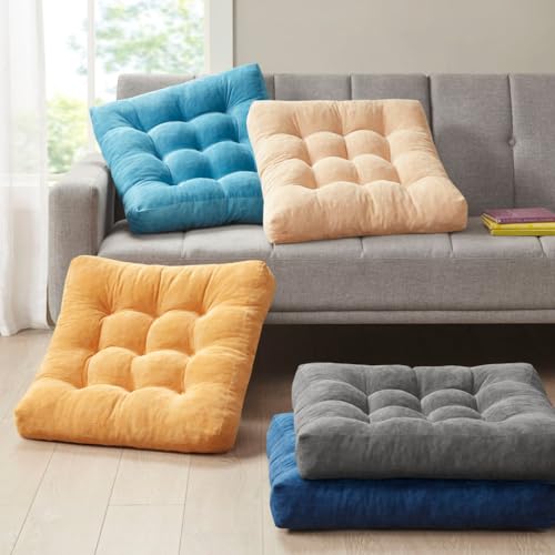 Comfort Meditation Floor Pillow - Gray 22x22 Inch