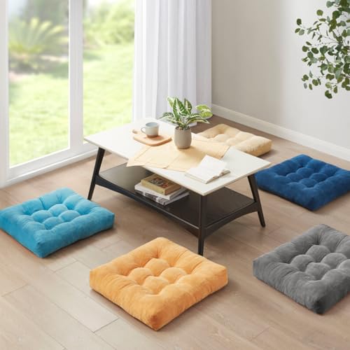 Comfort Meditation Floor Pillow - Gray 22x22 Inch