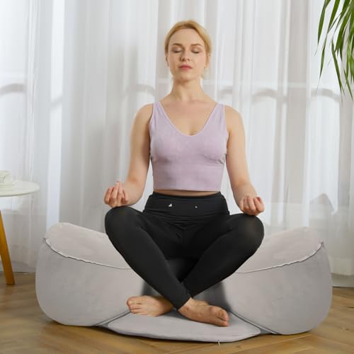 VCOLAN Inflatable Large Meditation Cushion - Grayish