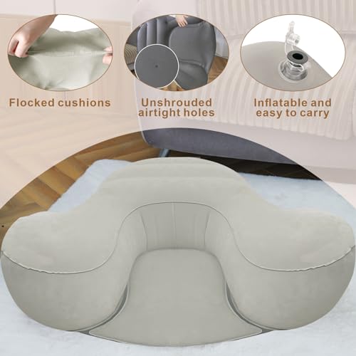 VCOLAN Inflatable Large Meditation Cushion - Grayish