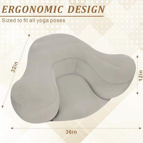 VCOLAN Inflatable Large Meditation Cushion - Grayish