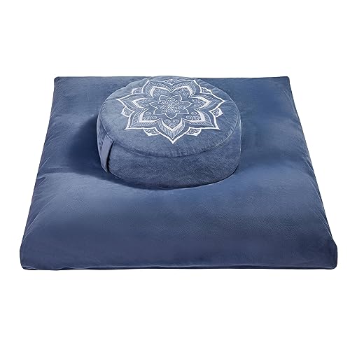 Hunnidspace Premium Velvet Meditation Cushion Seat