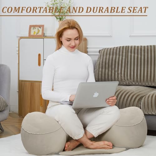 VCOLAN Inflatable Large Meditation Cushion - Grayish